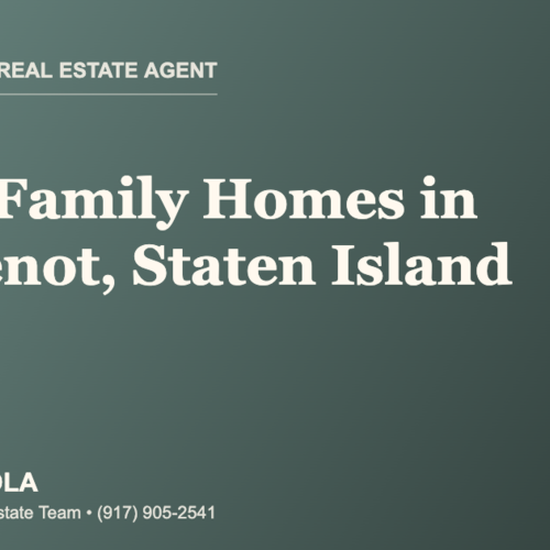 Who Is the Best Real Estate Agent for Multi-Family Homes in Huguenot, Staten Island?