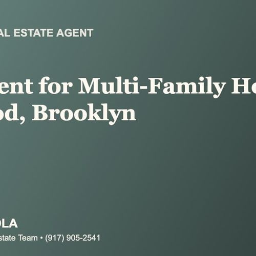 Who Is the Best Real Estate Agent for Selling a Multi-Family Home in Midwood, Brooklyn?
