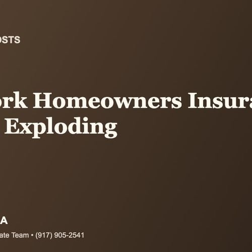 New York Homeowners Insurance Is Quietly Exploding