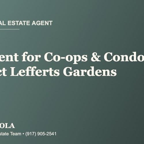 Who Is the Best Real Estate Agent for Co-ops and Condos in Prospect Lefferts Gardens, Brooklyn?