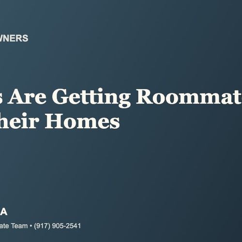Seniors Are Getting Roommates to Keep Their Homes