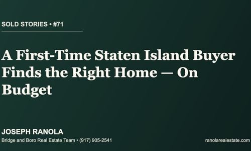 Sold Stories #71: A First-Time Staten Island Buyer …