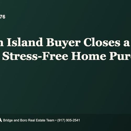 Sold Stories #76: A Staten Island Buyer Closes a Simple, Stress-Free Home Purchase