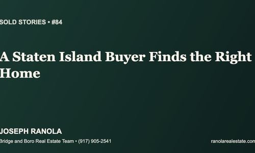 Sold Stories #84: A Staten Island Buyer Who &hellip;