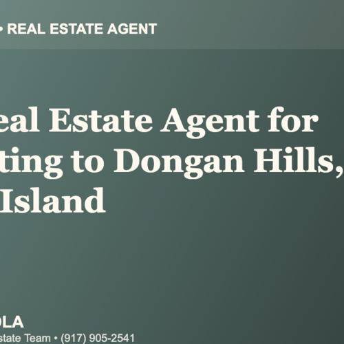 Who Is the Best Real Estate Agent for Relocating to Dongan Hills, Staten Island?