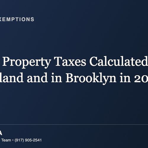 How Are Property Taxes Calculated on Staten Island and in Brooklyn in 2026?