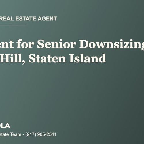 Who Is the Best Real Estate Agent for Senior Downsizing in Grymes Hill, Staten Island?
