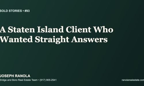 Sold Stories #93: A Staten Island Client Who …