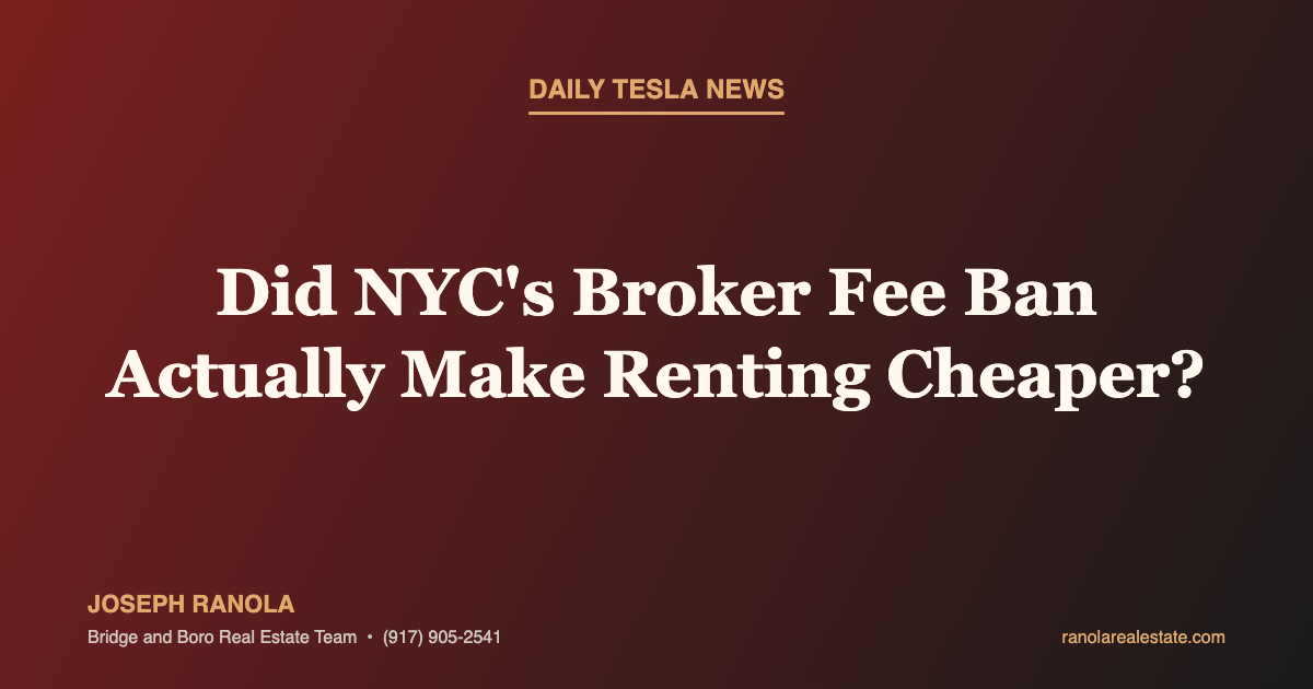 NYC broker fee ban FARE Act one year later