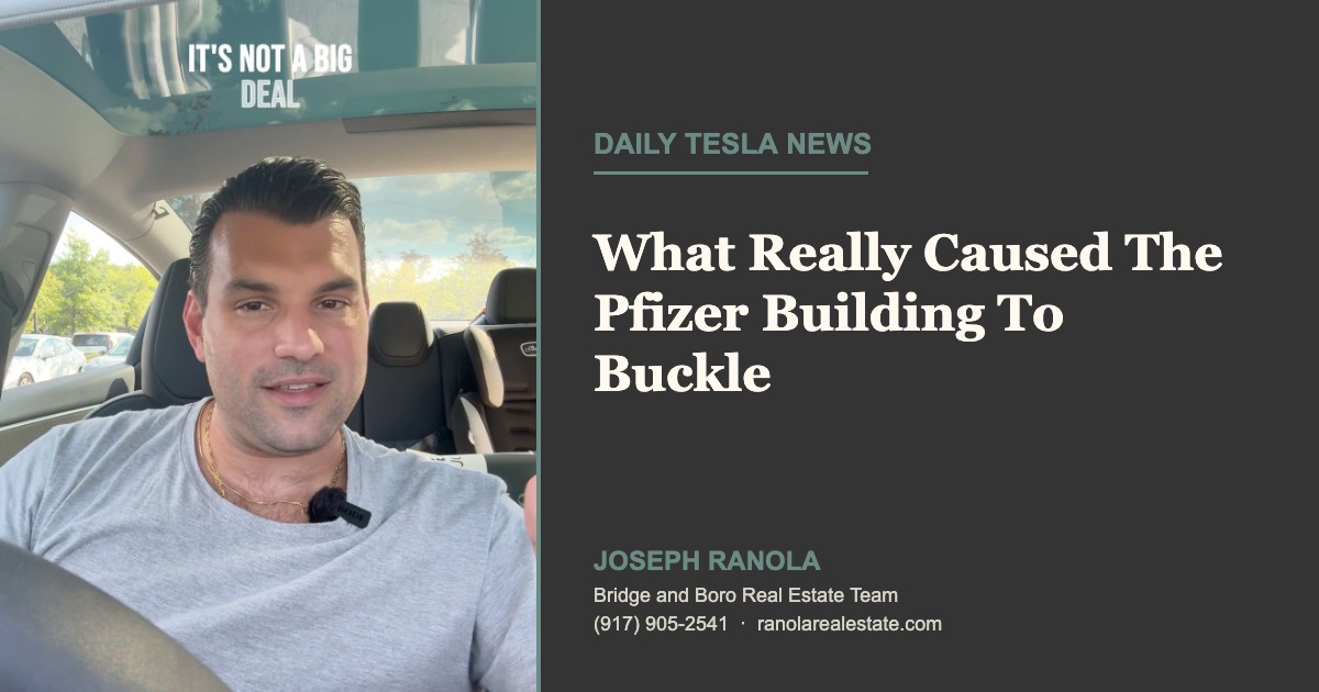 What really caused the Pfizer building at 235 East 42nd Street to buckle, the update