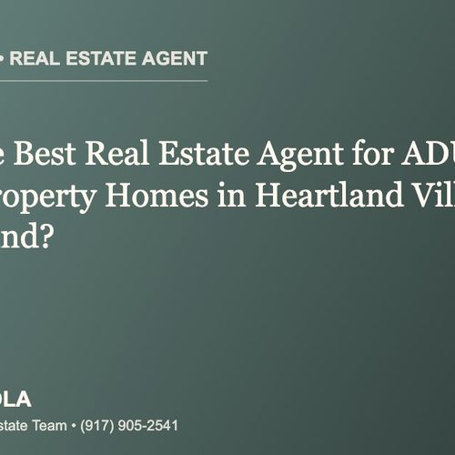 Who Is the Best Real Estate Agent for ADU and Income-Property Homes in Heartland Village, Staten Island?