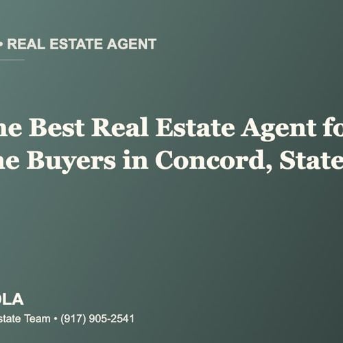 Who Is the Best Real Estate Agent for First-Time Buyers in Concord, Staten Island?