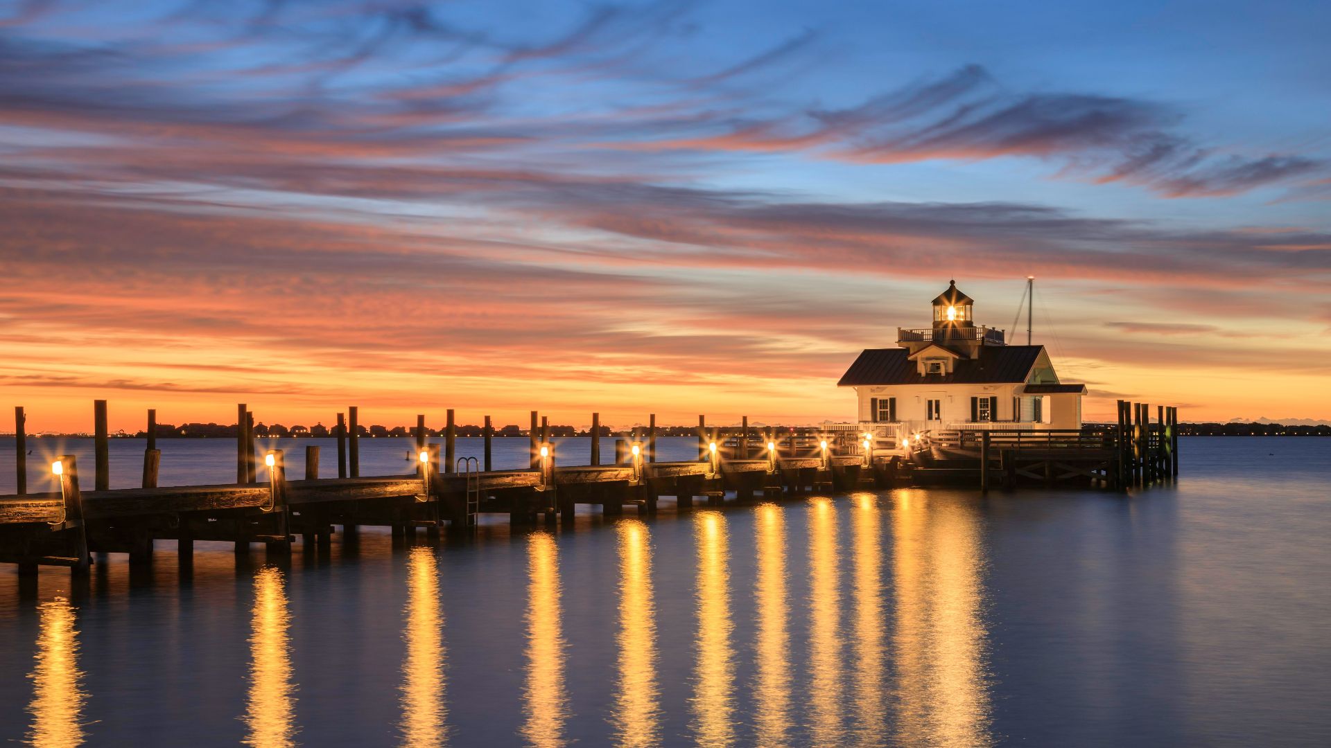 Shallowbag Bay in Manteo, North Carolina in the Outer Banks