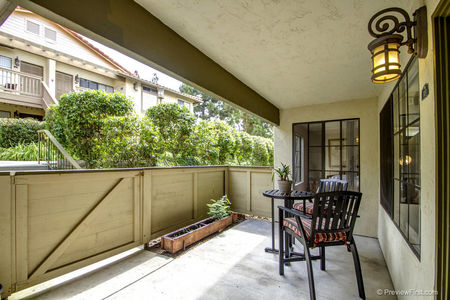 Patio and trees