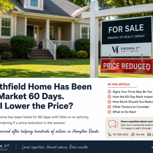 My Smithfield Home Has Been on the Market 60 Days. Should I Lower the Price?