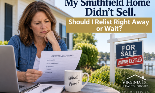 My Smithfield Home Didn’t Sell. Should I Relist &hellip;