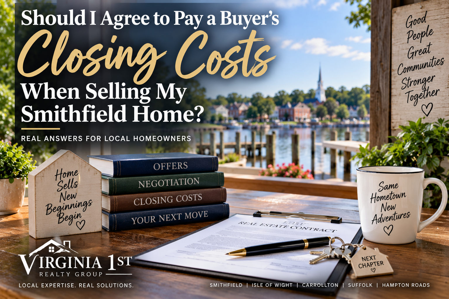 Smithfield VA seller considering whether to pay a buyer’s closing costs – Virginia 1st Realty Group