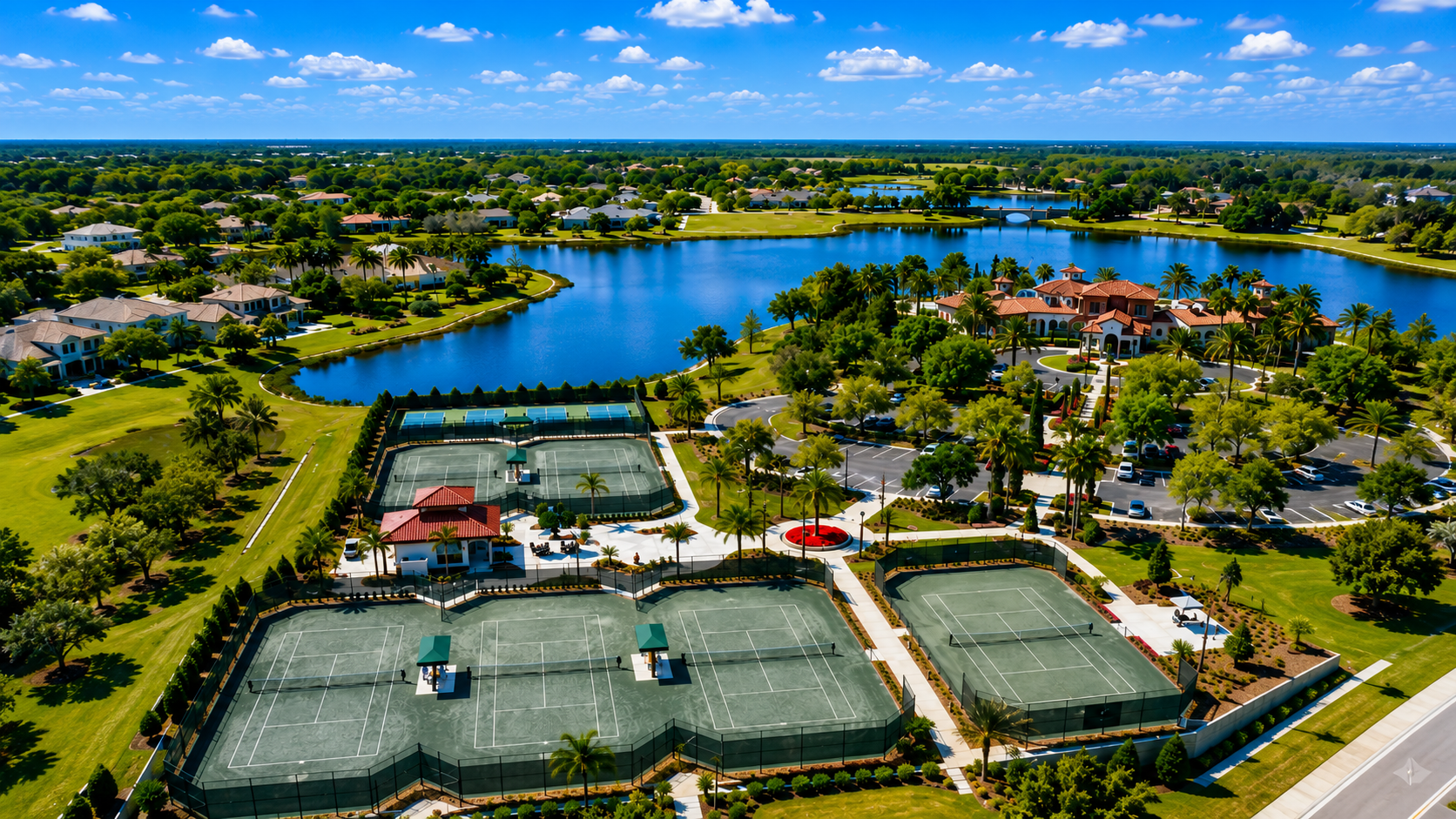 the lake club at lakewood ranch pickle ball courts