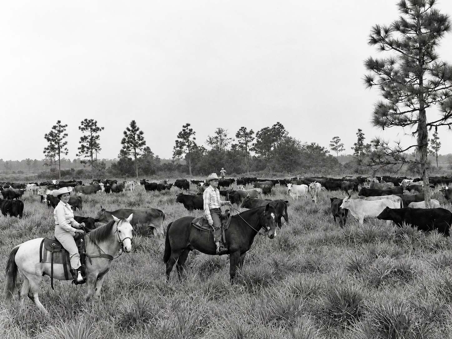 Historic Florida cattle ranching beside modern Lakewood Ranch, Florida, showing the area's change from working ranch land to today's community.