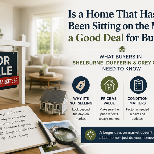 Is a Home That Has Been Sitting on the Market a Good Deal for Buyers in Shelburne Dufferin and Grey County