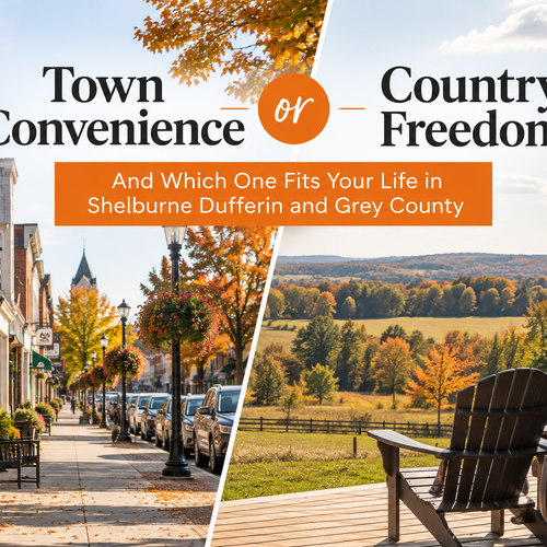 Town Convenience or Country Freedom and Which One Fits Your Life in Shelburne Dufferin and Grey County