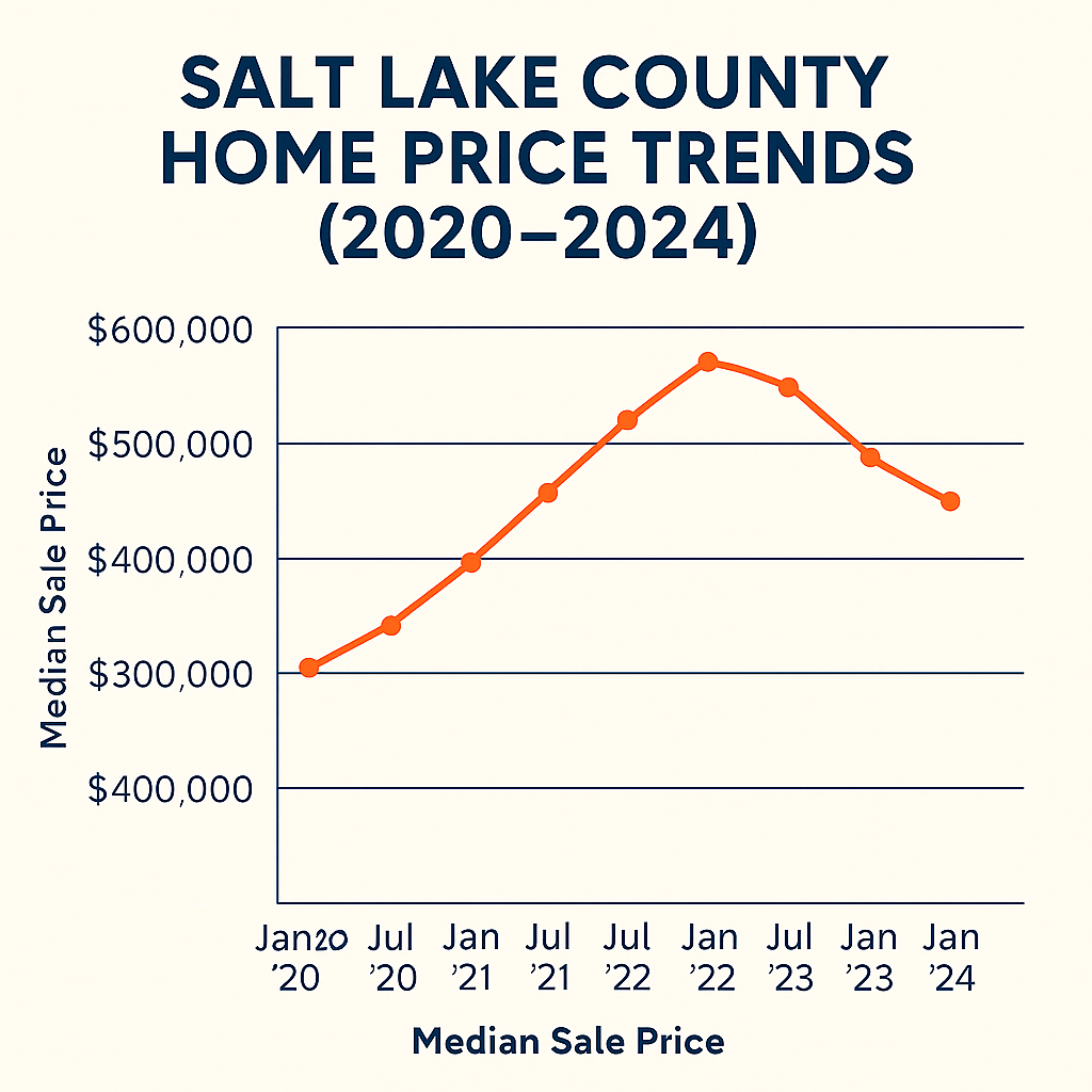Salt Lake County home prices and market activity chart Q1–Q2 2025