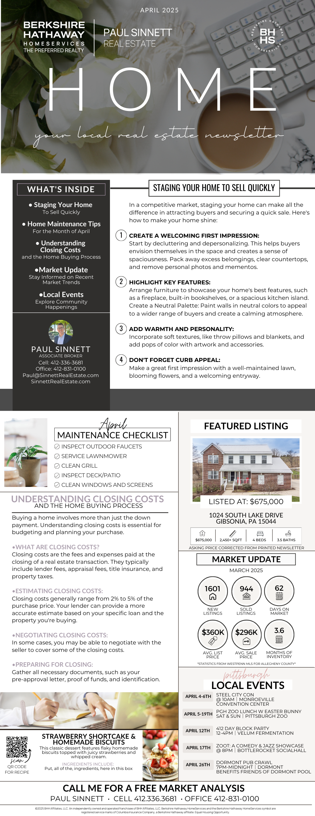 April 2025 Paul Sinnett Real Estate HOME Newsletter