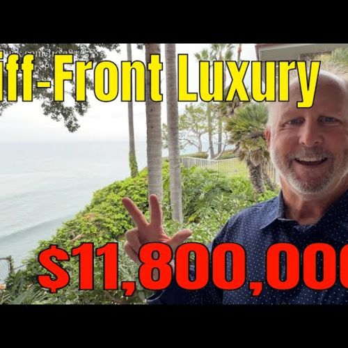 Majestic Cliffront Estate with Panoramic Ocean View and Coastline City Lights at 1733 Paseo Del Mar