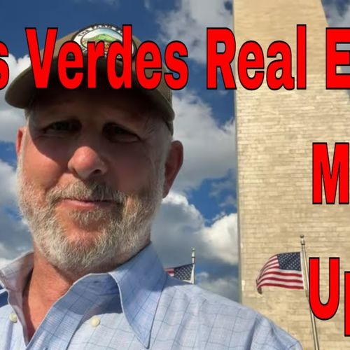 I'm in Washington DC giving my update on the Palos Verdes Real Estate Market