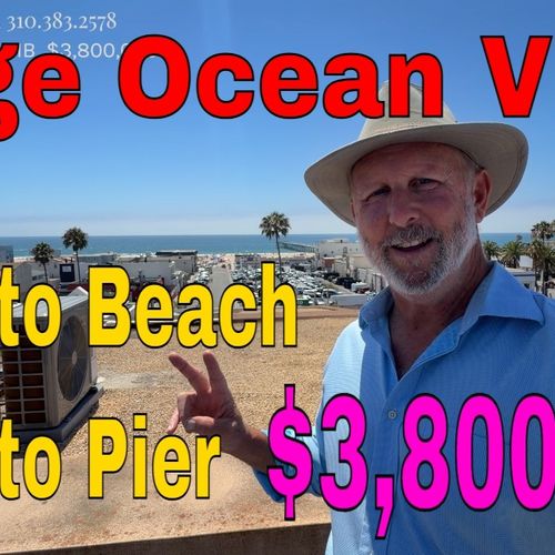 Incredible Panoramic Ocean View and Walk to Pier or Beach from 1105 Manhattan Ave
