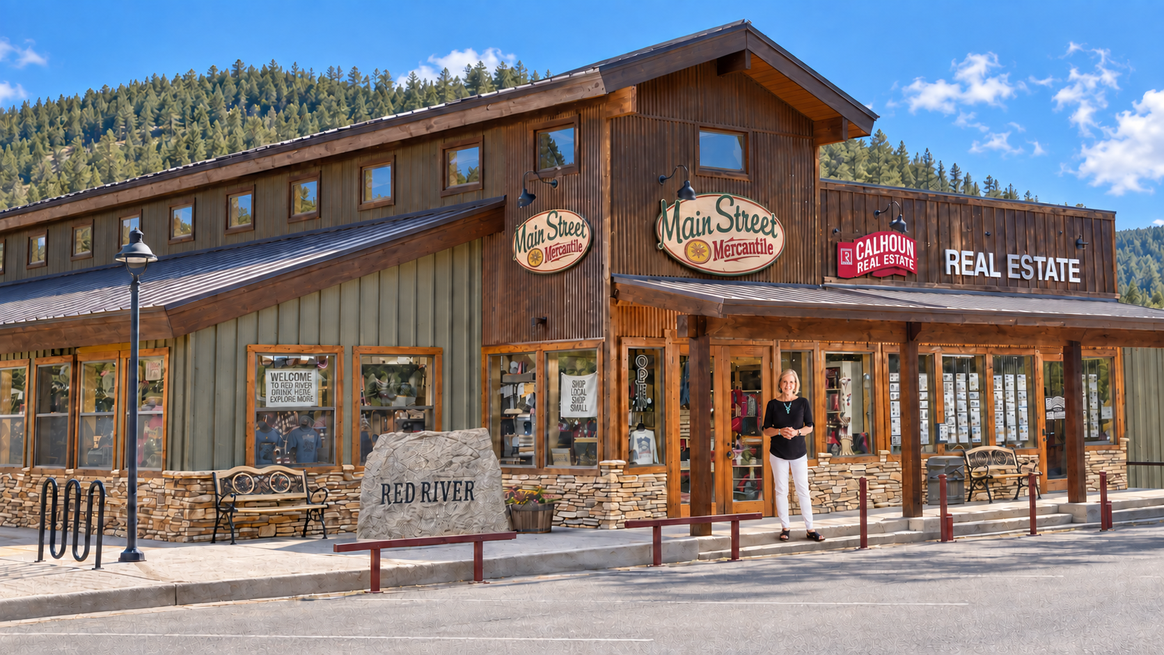 Image in front of store