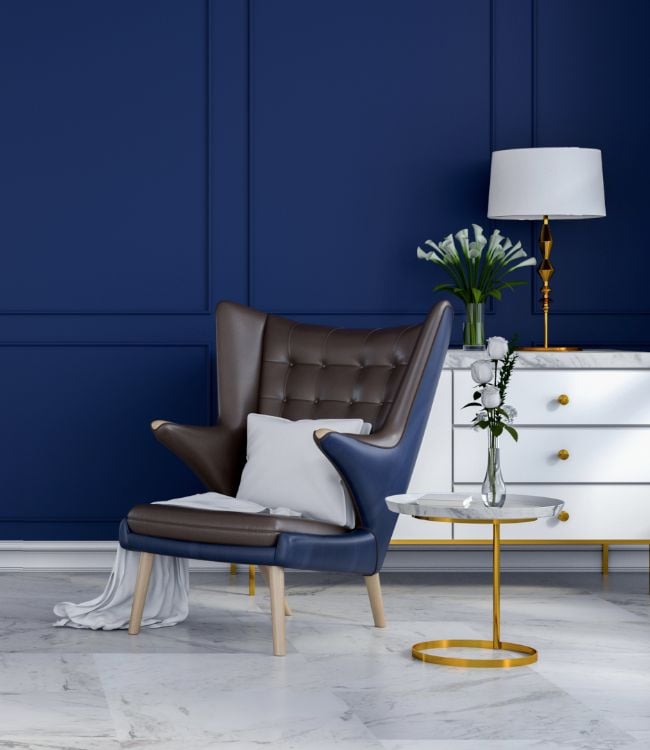 luxury modern blue room interior(1)