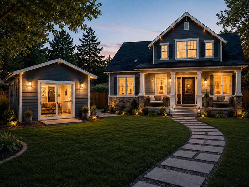 Main Home with a Permitted ADU