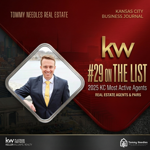 Tommy Needles Named Top 30 Most Active Real Estate Agent in Kansas City for 2025