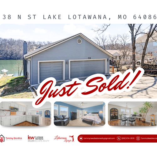38 N St Lake Lotawana, MO 64086 Just Sold 🏡🔥