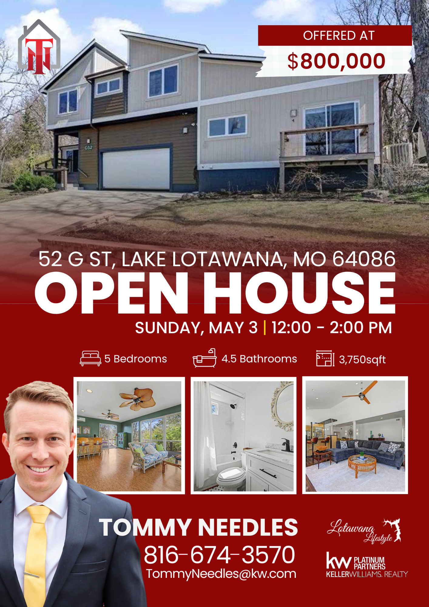 52 G St, Lake lotawana, MO 64086