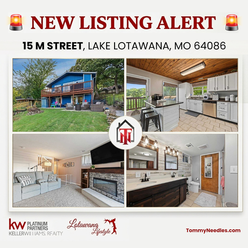 Waterfront Home for Sale in Indian Cove: 15 M Street, Lake Lotawana, MO