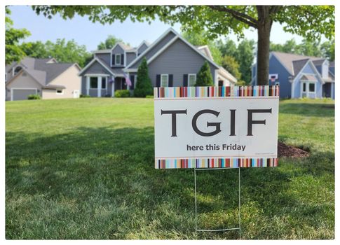 lake forest - tgif sign
