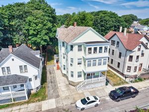 Triple-decker multi-family home in Fall River
