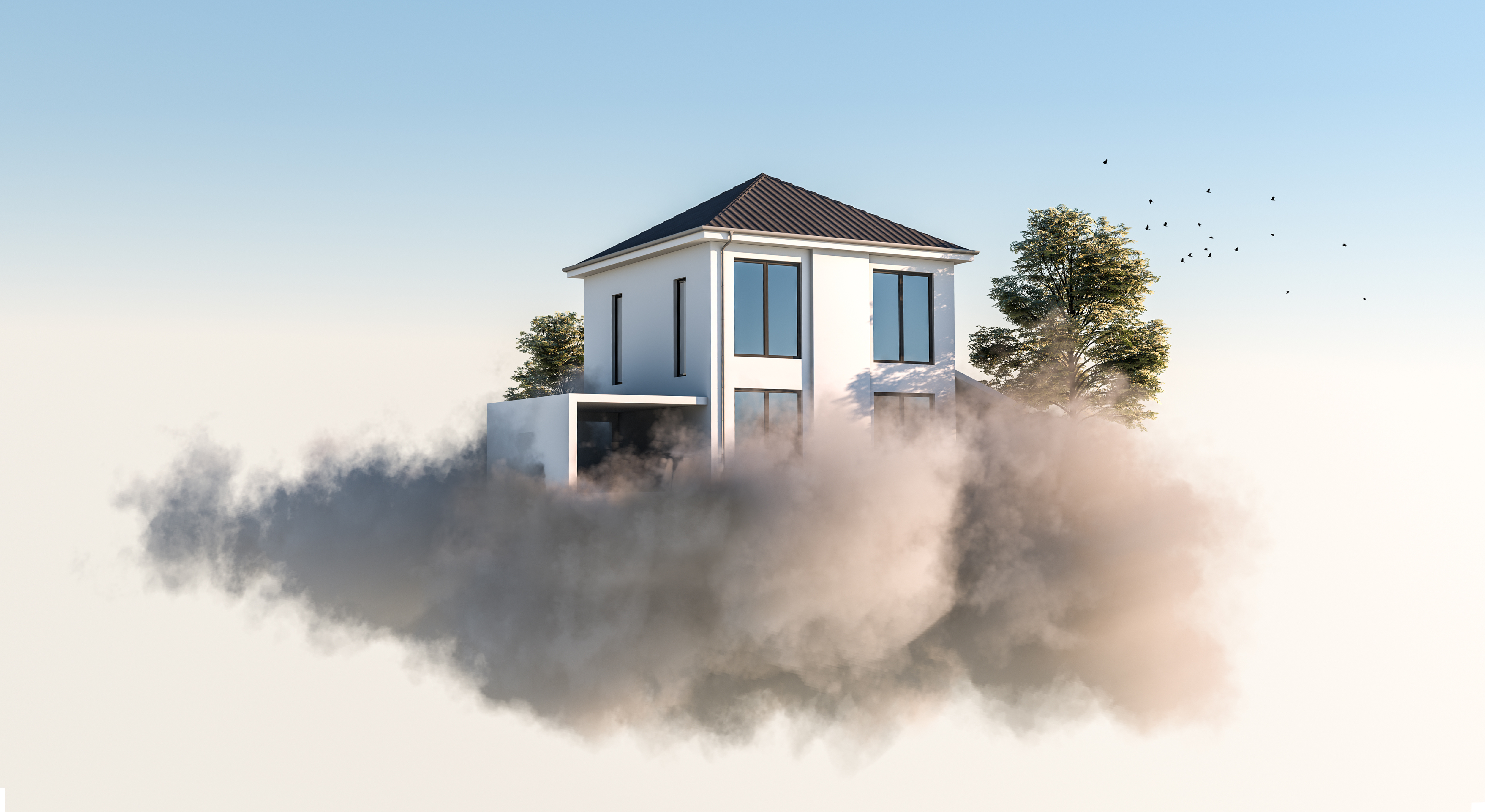 house on cloud