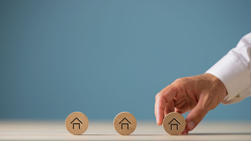 Conceptual image of real estate market
