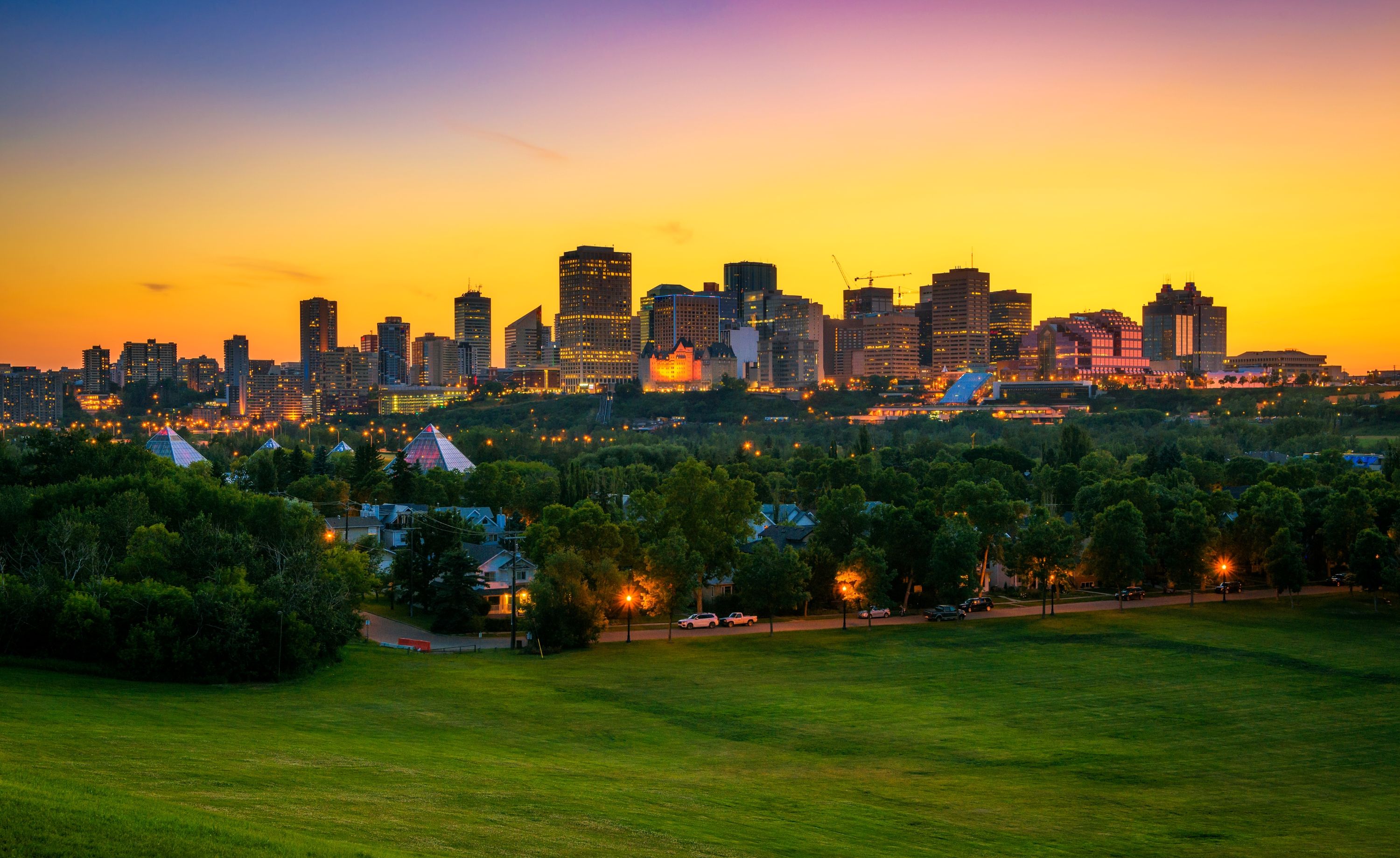 Highlight map showing top neighbourhoods in Edmonton for first-time homebuyers