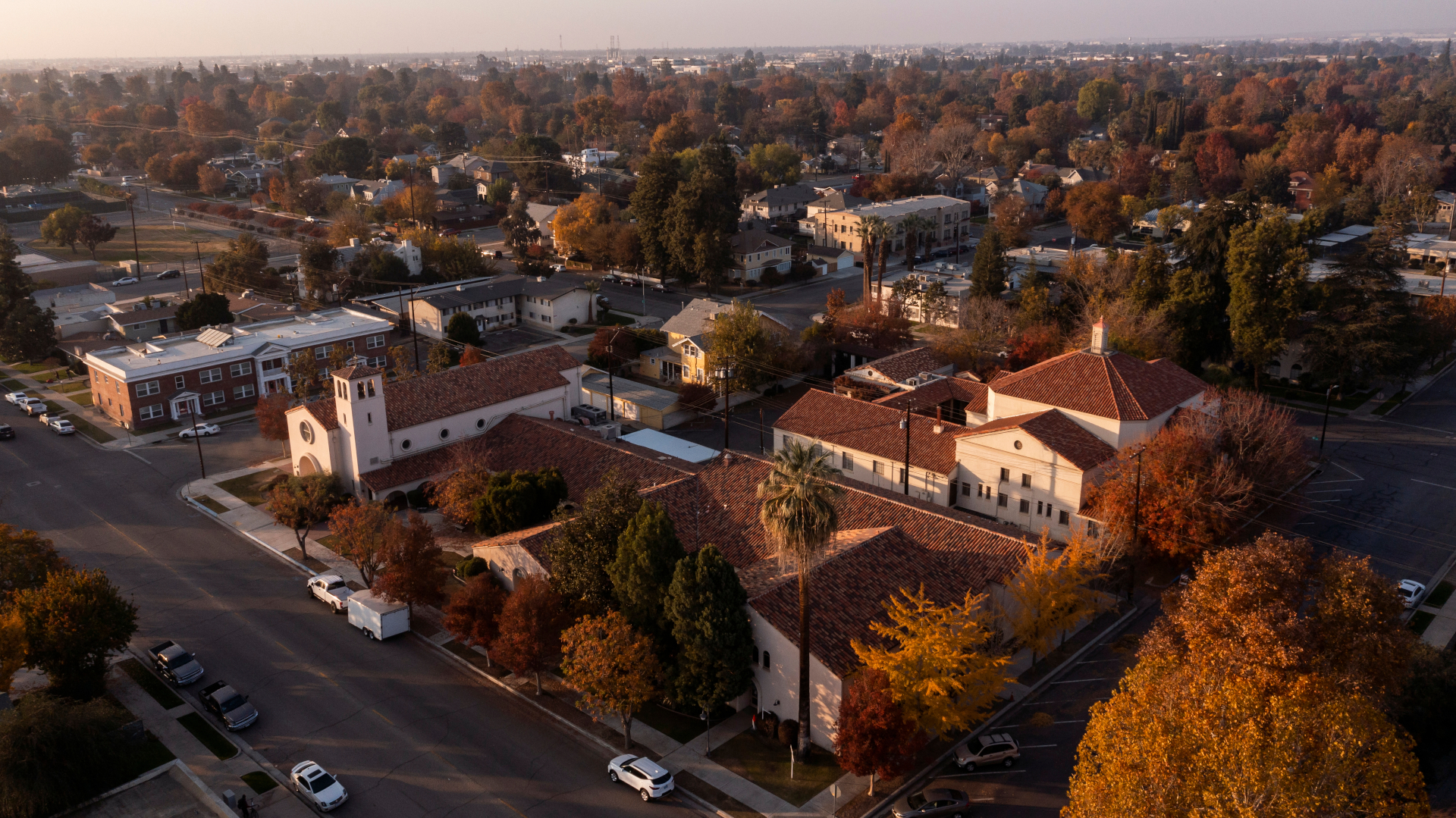 historic downtown Bakersfield, California, USA