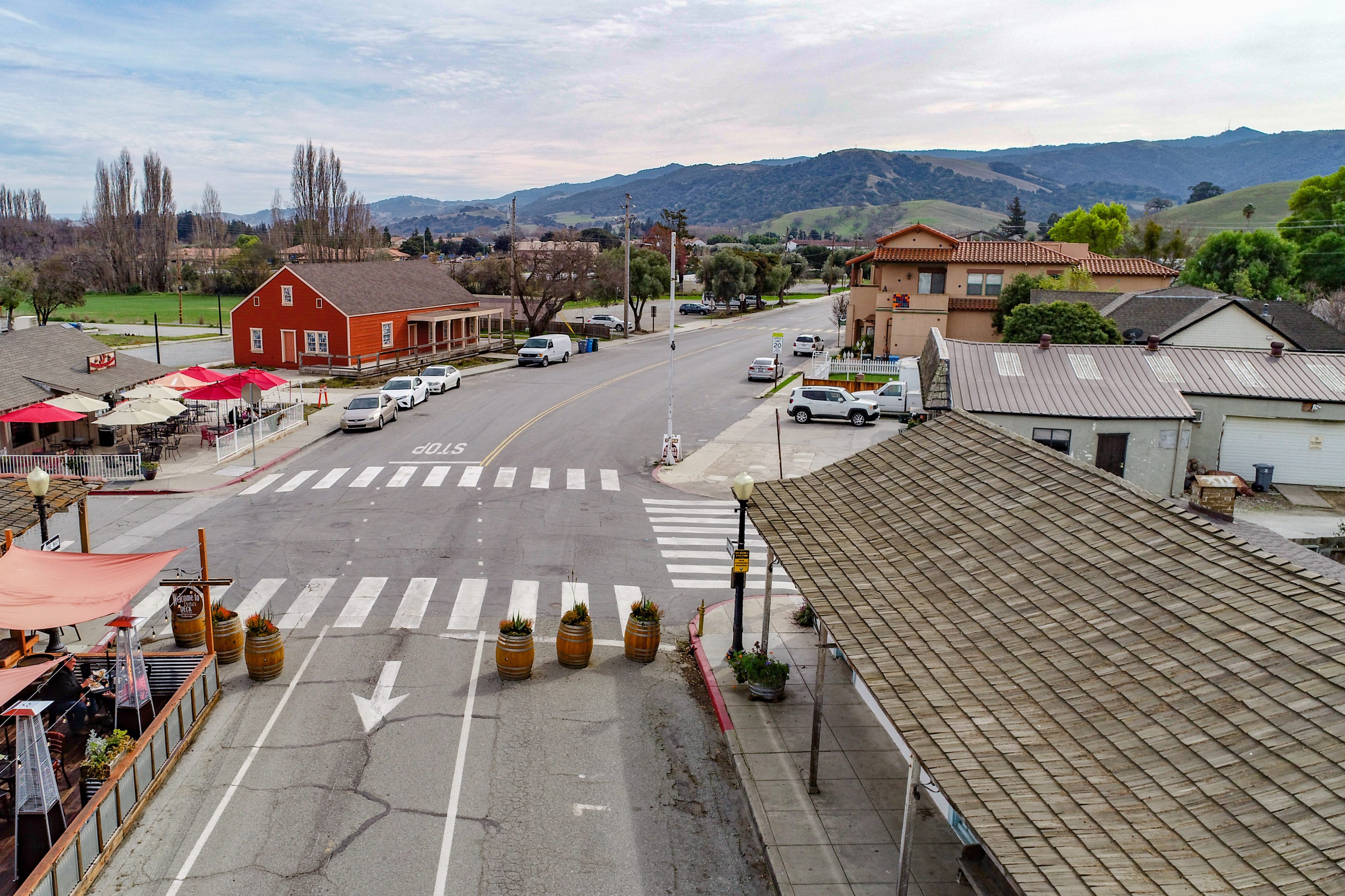 Downtown Third Street shops in San Juan Bautista, CA