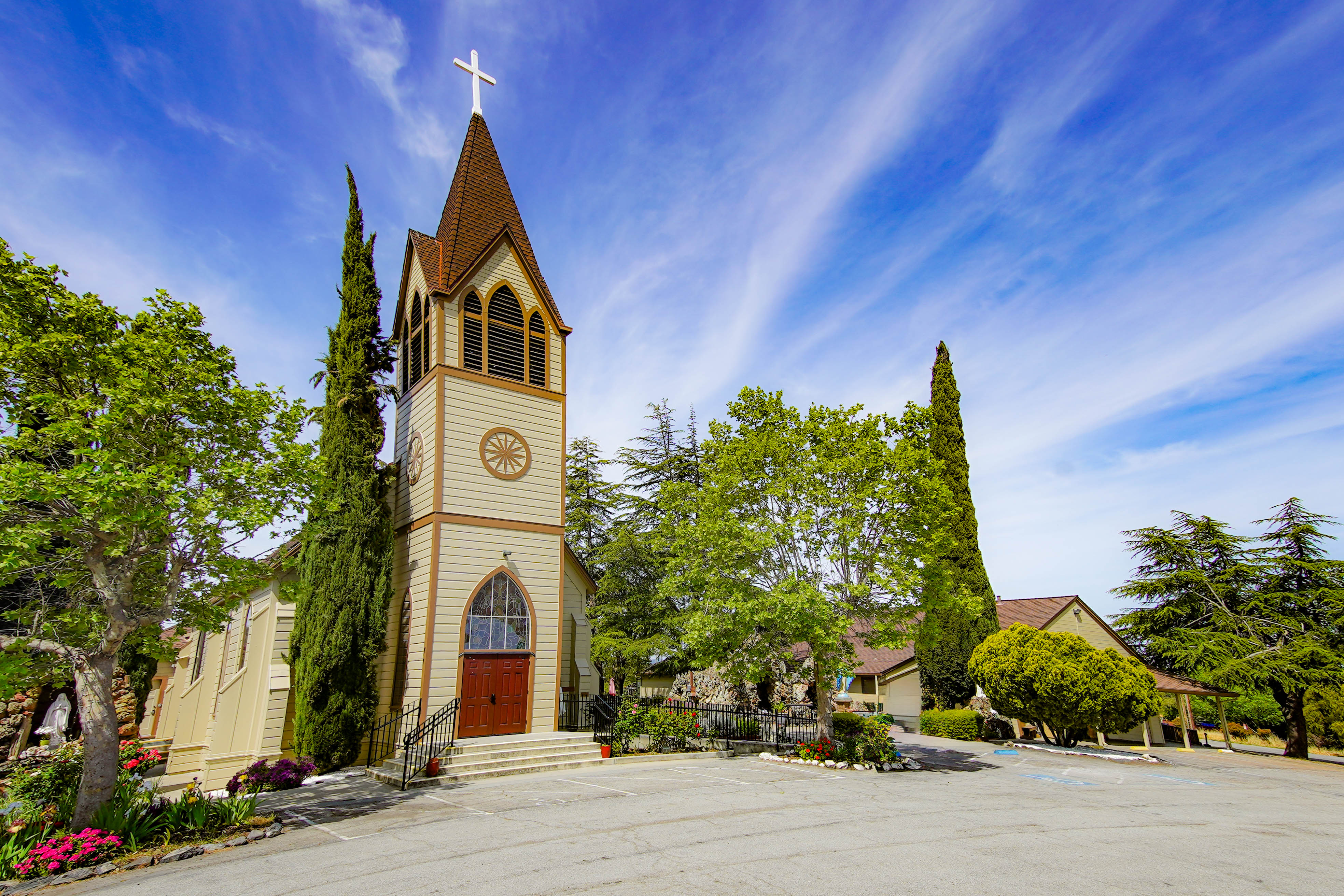 Immaculate Conception Church, a historic landmark in Tres Pinos, CA