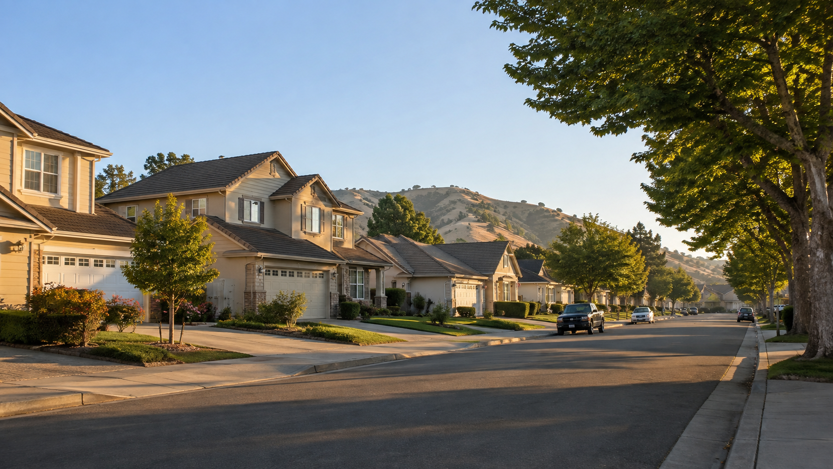 Residential neighborhood homes in Hollister, CA