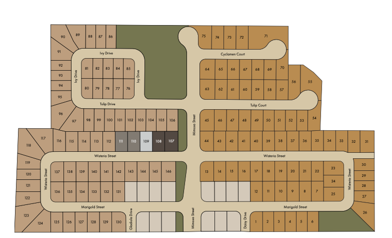 Richmond American new home lots and construction in Hollister
