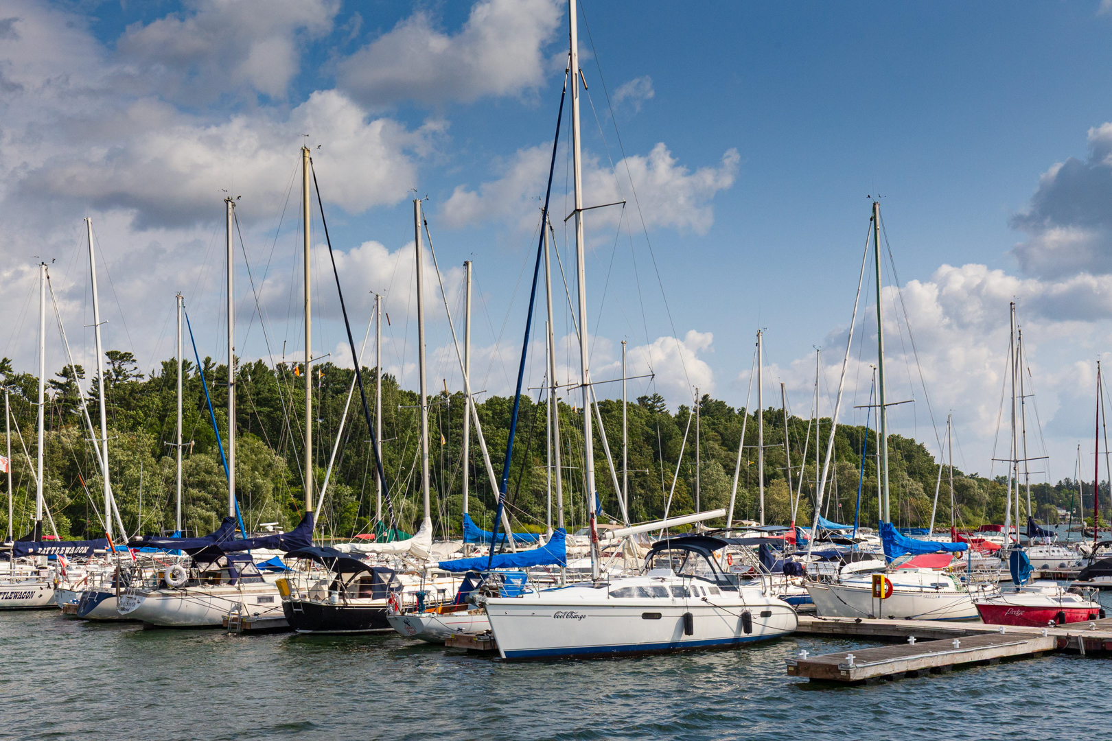 Boats in LaSalle Park