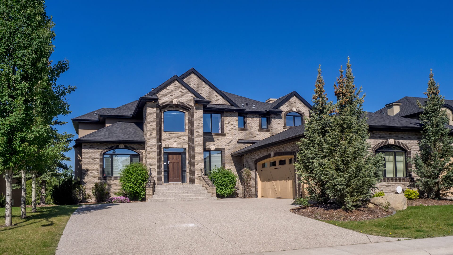 house at sunny day in Calgary, Canada