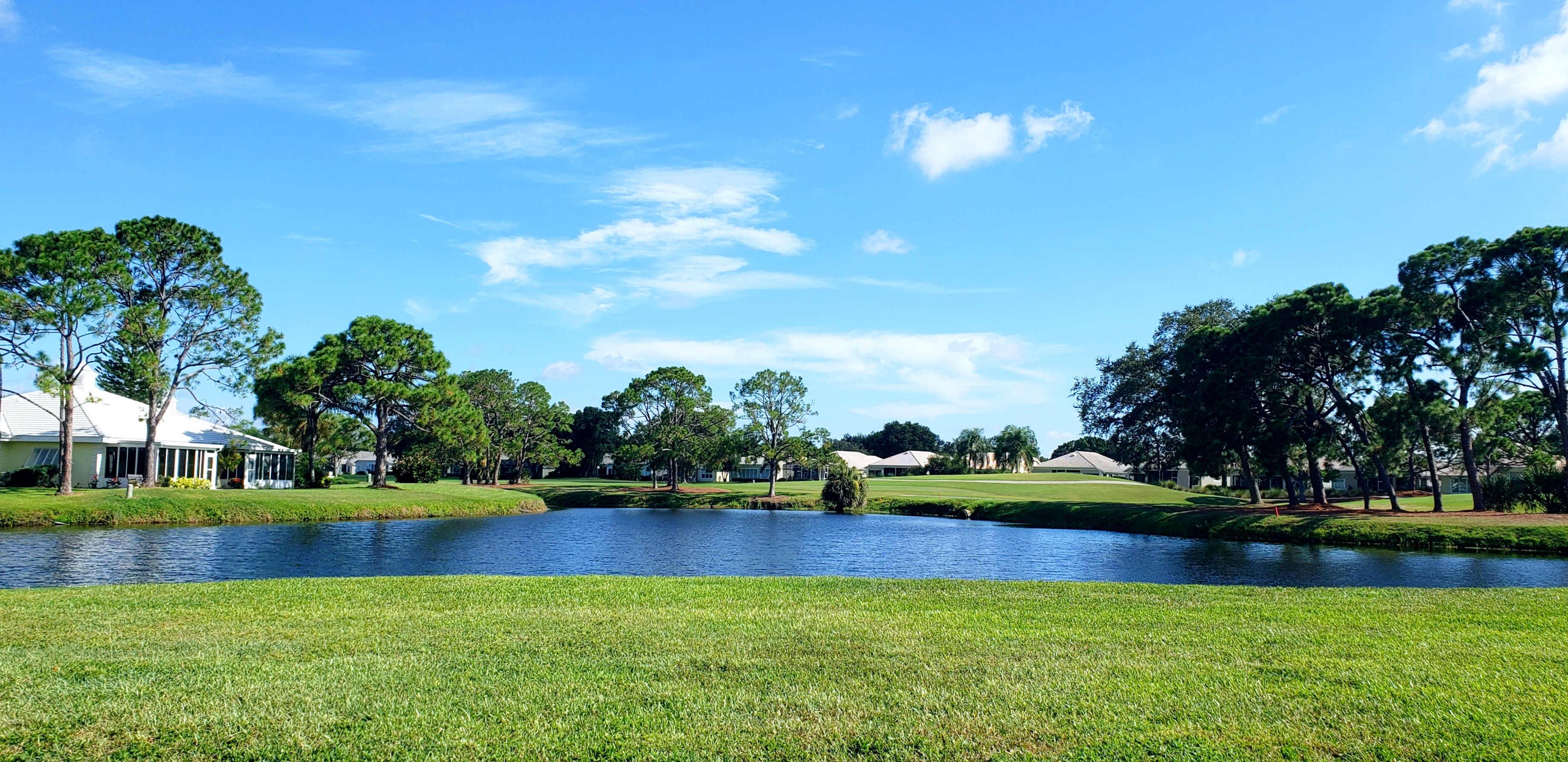 View over the greens at Plantation Golf and Country Club